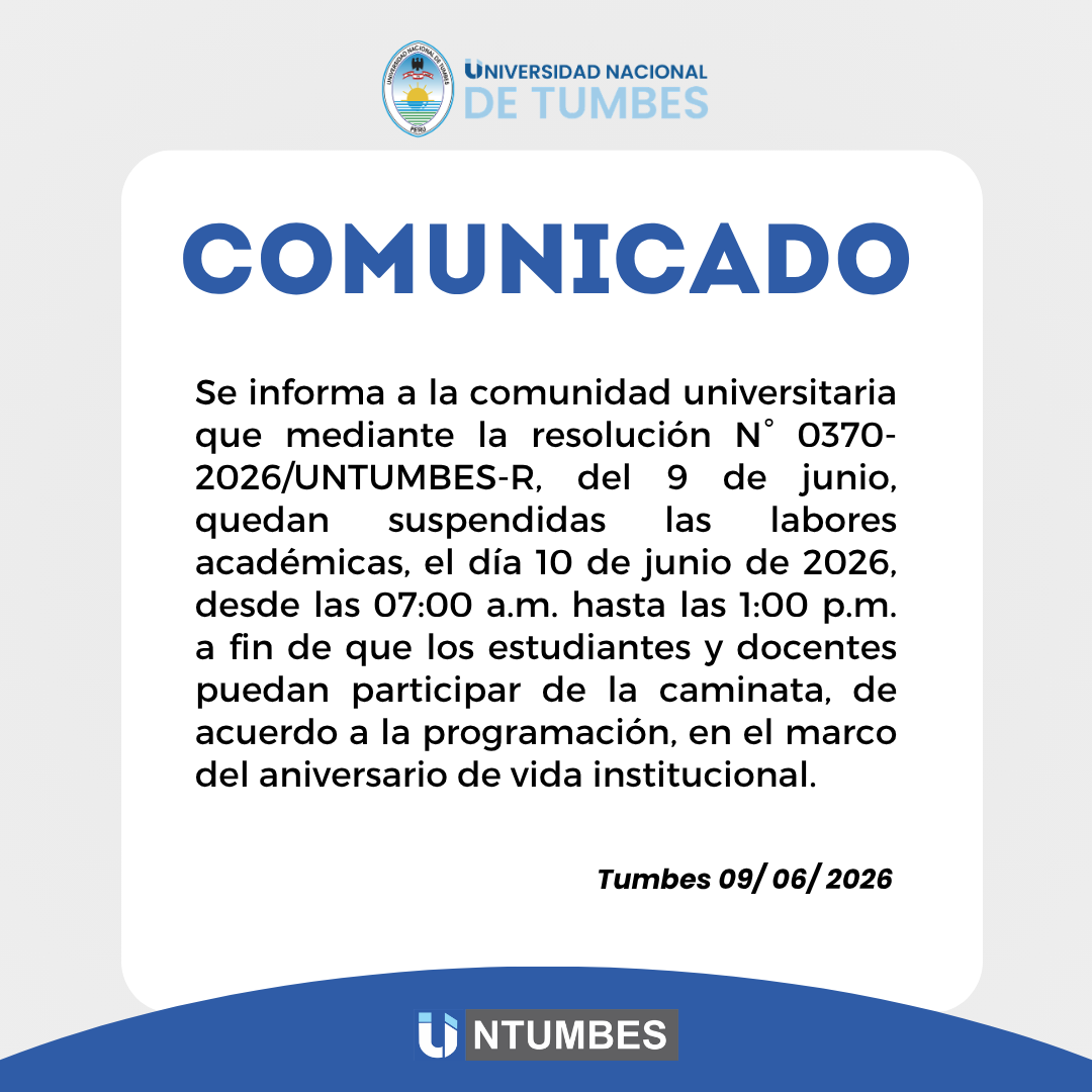 Comunicado - suspensión de labores académicas 